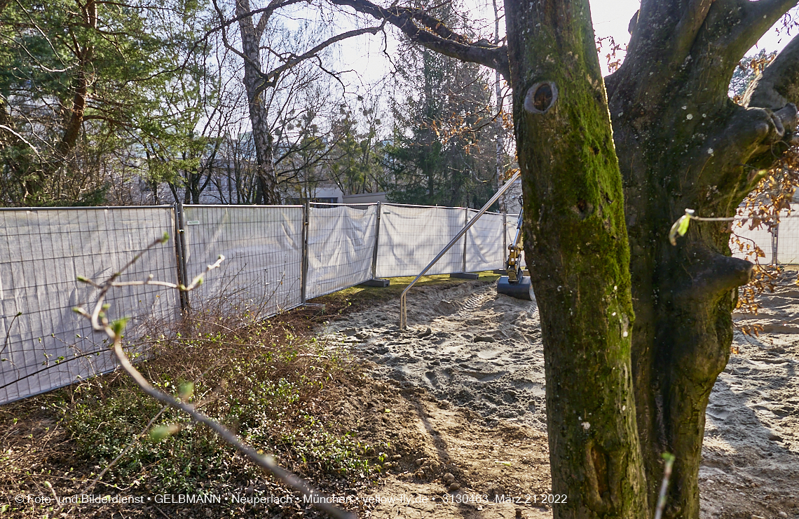 21.03.2022 - Baustelle am Haus für Kinder in Neuperlach